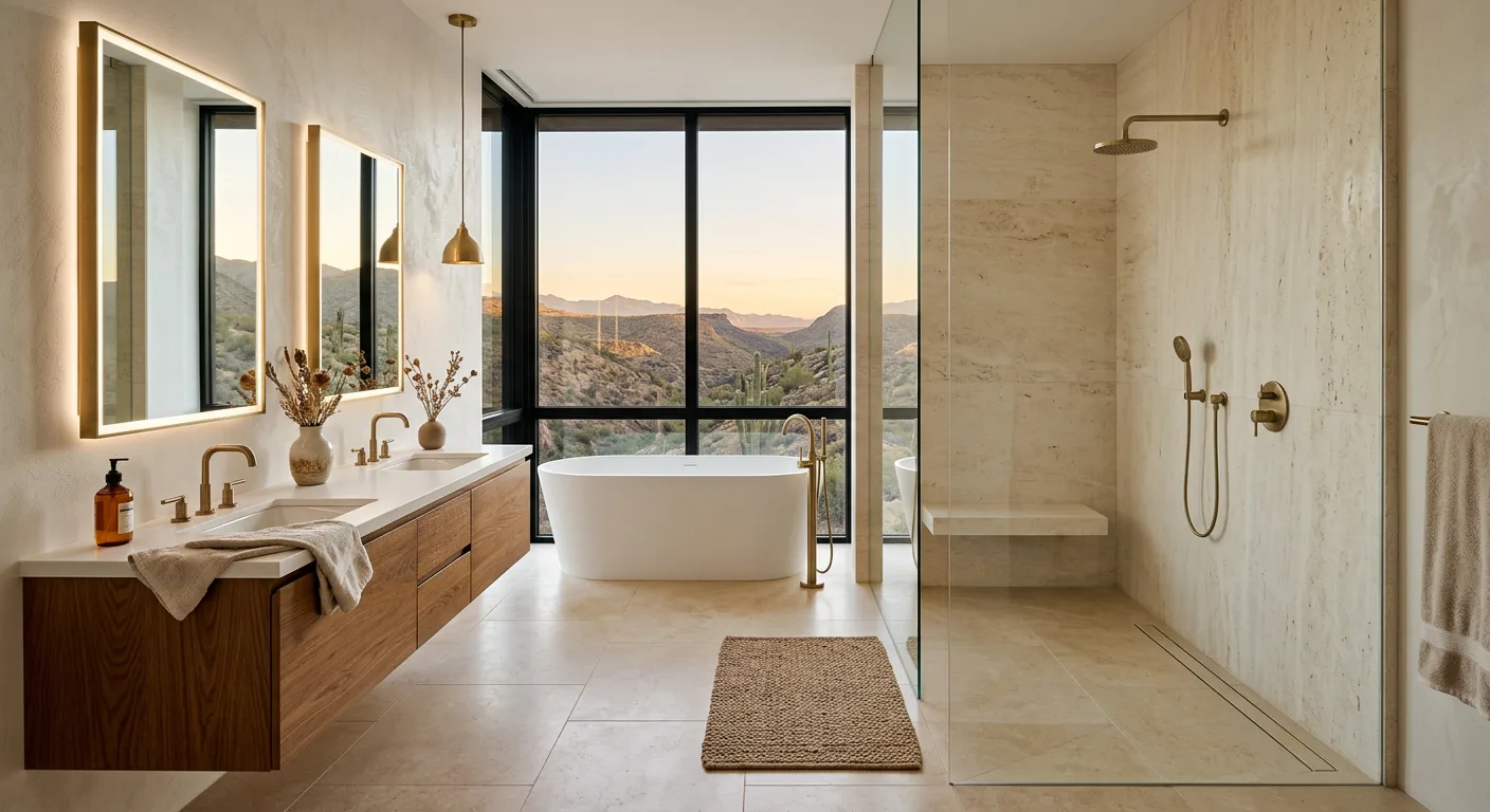 Bathroom Remodel Slab Foundation Curbless Shower Arizona Bathroom Remodel Slab Foundation Curbless Shower Arizona