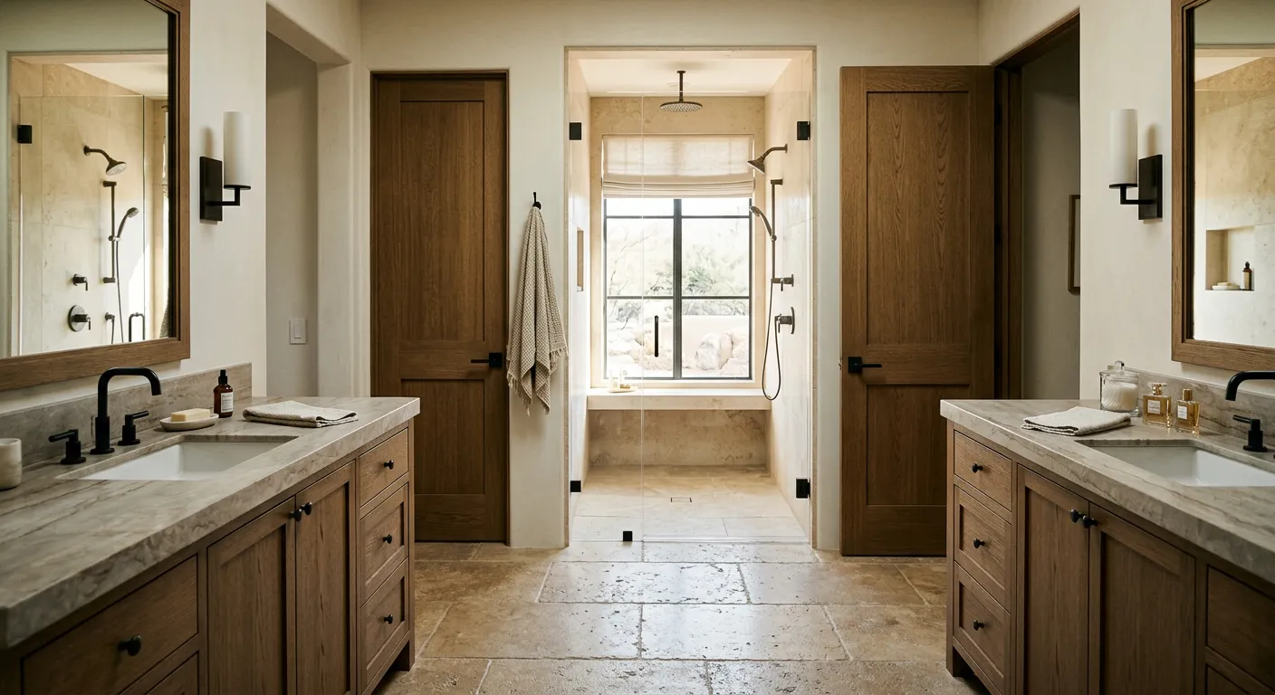 His and Hers Master Bathroom