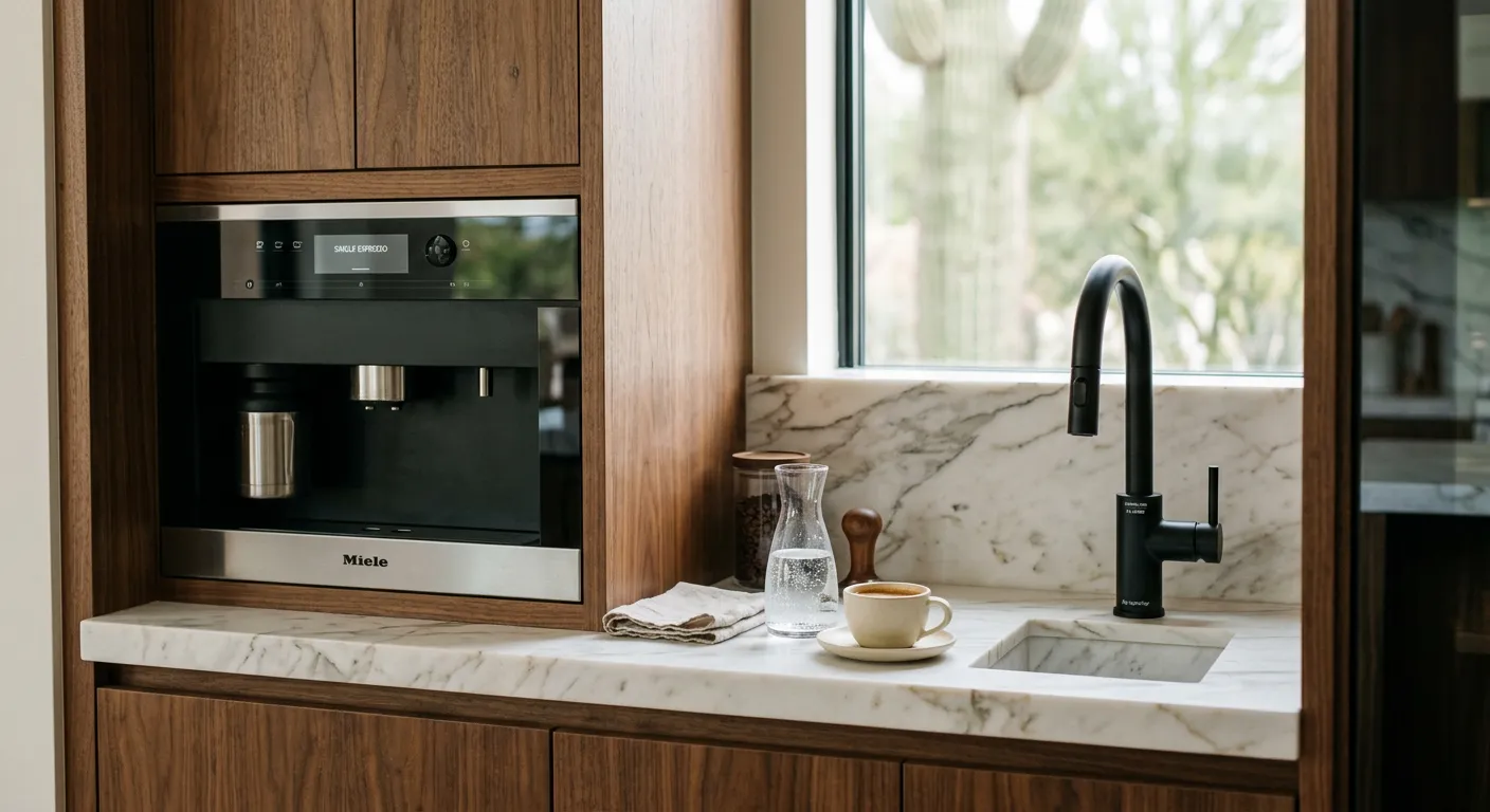 Plumbed Espresso and Beverage Station Plumbed Espresso and Beverage Station